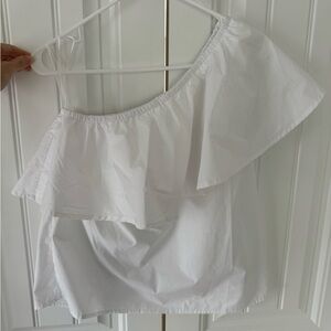 Ruffle One Shoulder Top Gap Size Small